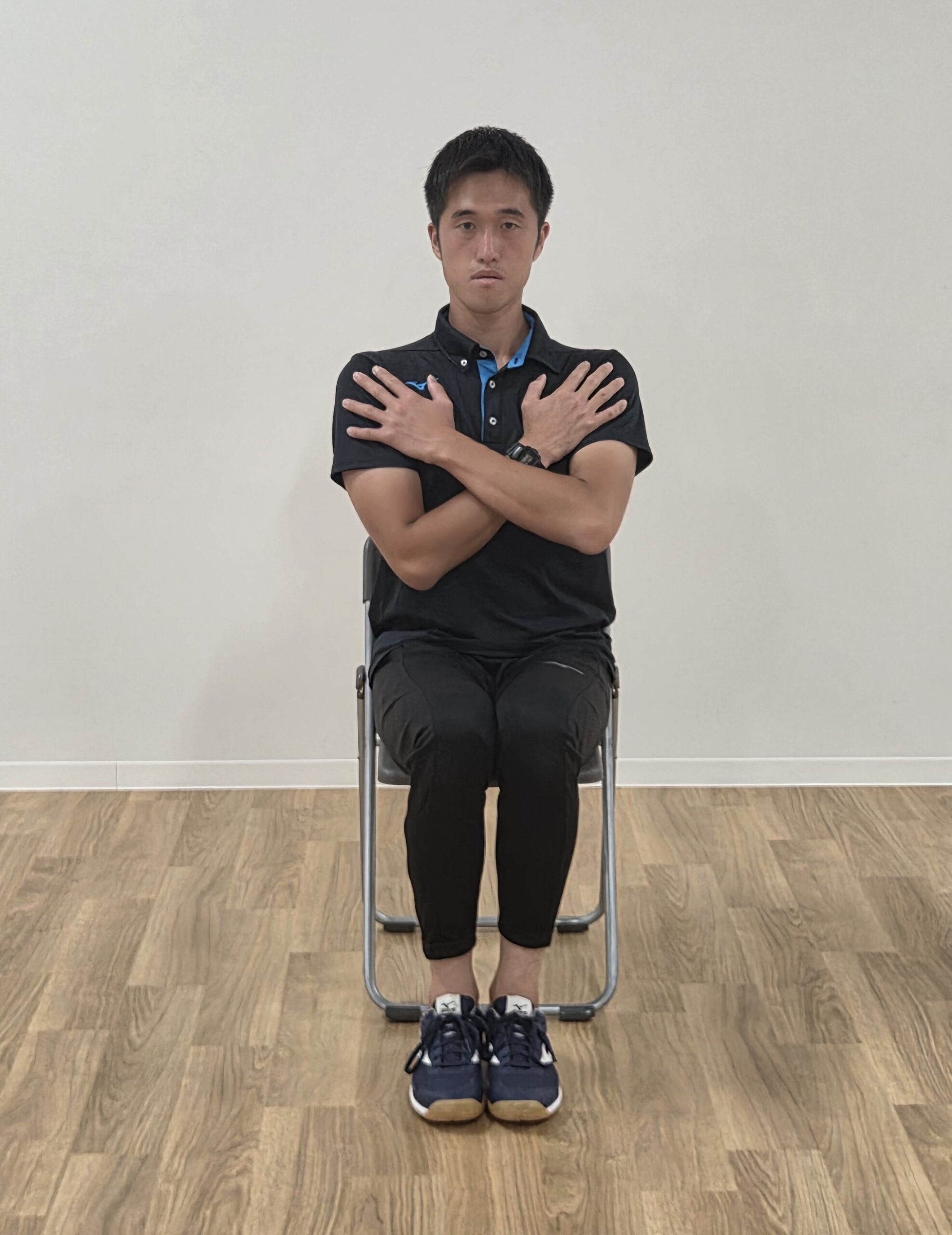 体捻りテスト スタート姿勢